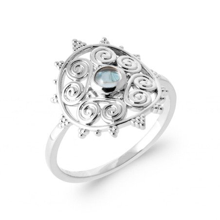 BAGUE ARGENT 925 RHODIE PS