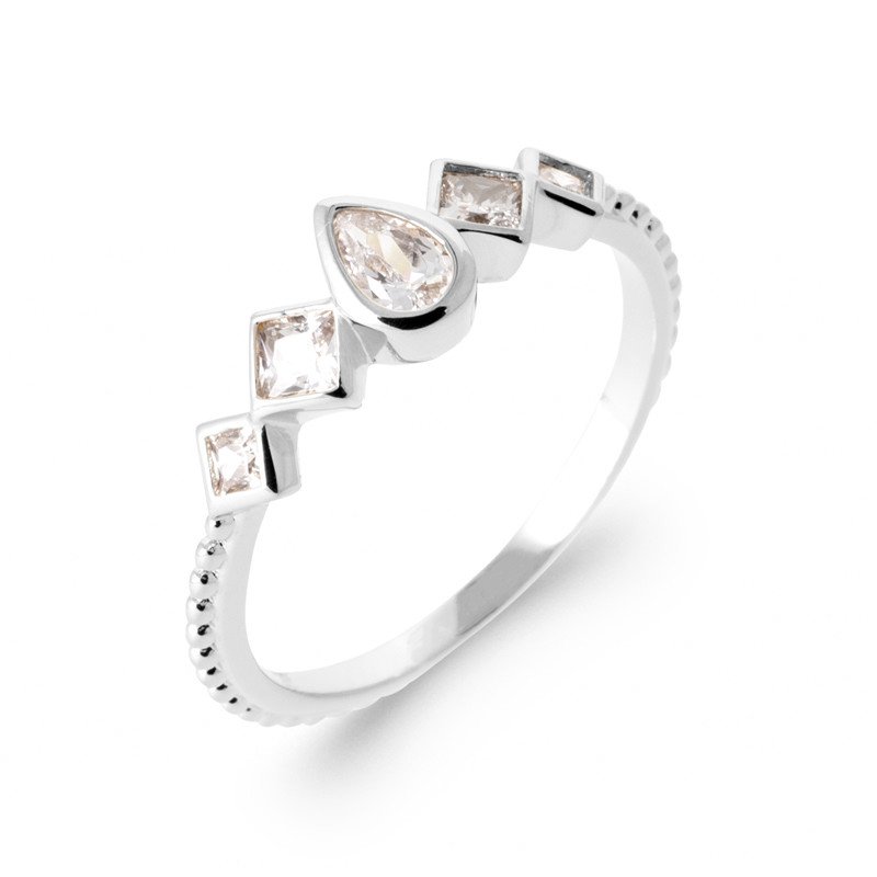 BAGUE ARGENT 925 RHODIE OZ
