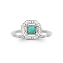 BAGUE ARGENT 925 RHODIE OZ PV