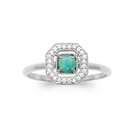 BAGUE ARGENT 925 RHODIE OZ PV