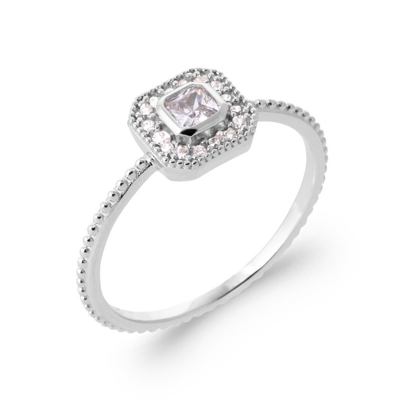 BAGUE ARGENT 925 RHODIE OZ