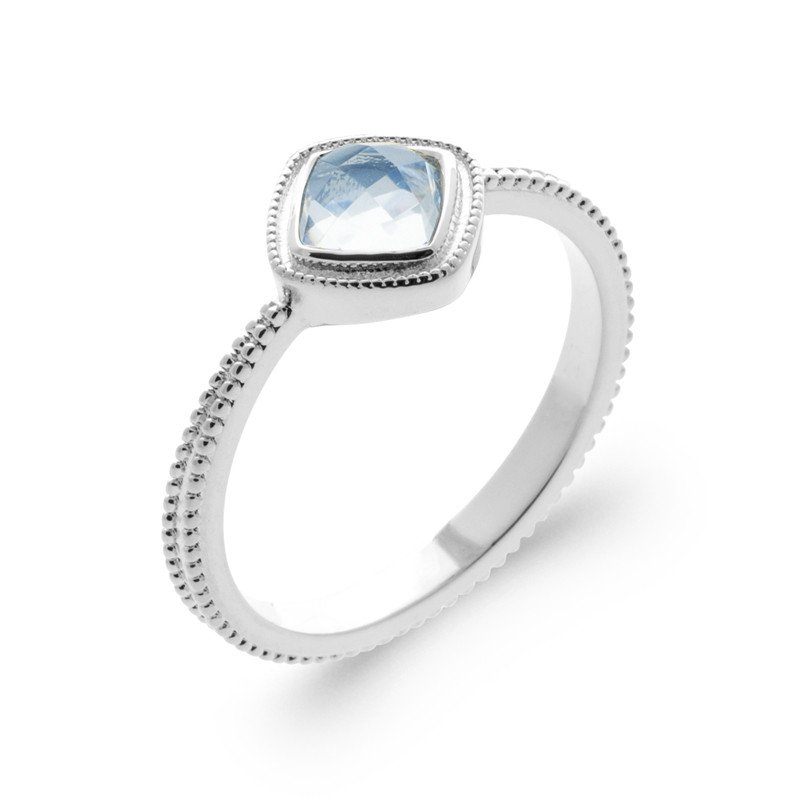 BAGUE ARGENT 925 RHODIE PS