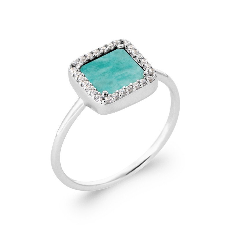 BAGUE ARGENT 925 RHODIE OZ PV