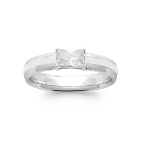 BAGUE ARGENT 925 RHODIE LAQUE OZ