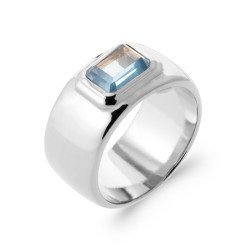 BAGUE ARGENT 925 RHODIE PS