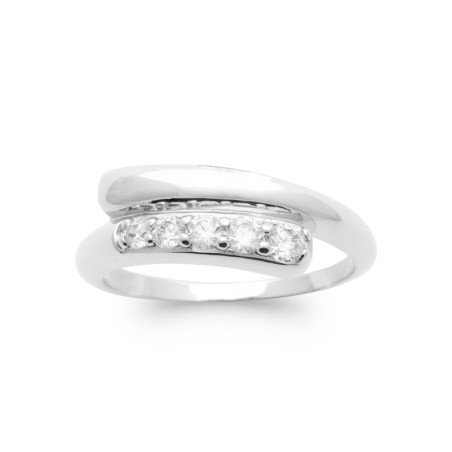 BAGUE ARGENT 925 RHODIE OZ