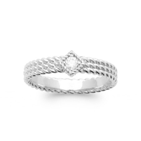 BAGUE ARGENT 925 RHODIE OZ