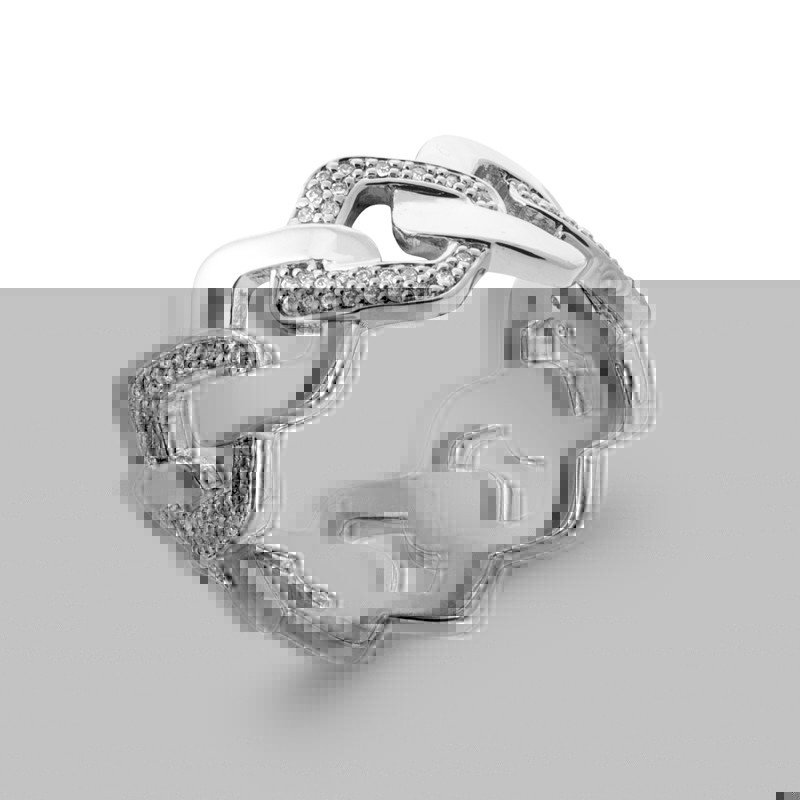 BAGUE ARGENT 925 RHODIE OZ