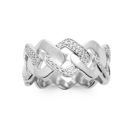 BAGUE ARGENT 925 RHODIE OZ