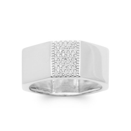 BAGUE ARGENT 925 RHODIE OZ