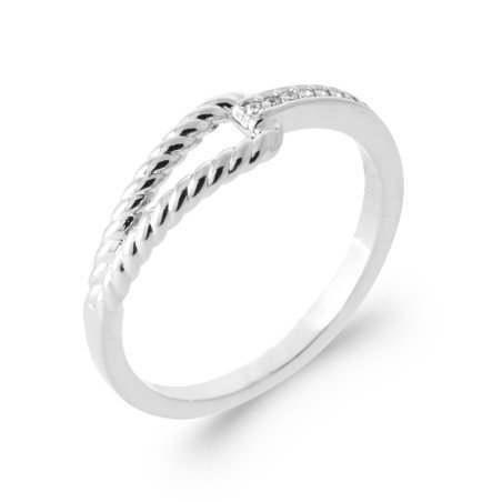 BAGUE ARGENT 925 RHODIE OZ