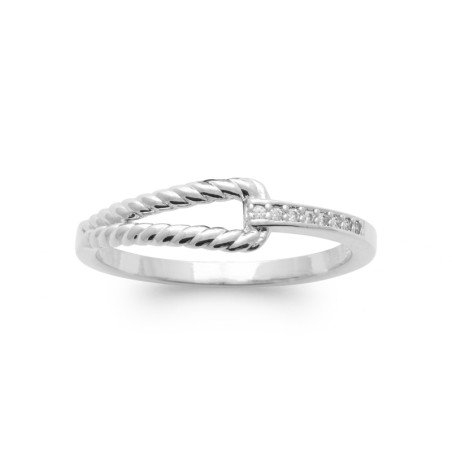 BAGUE ARGENT 925 RHODIE OZ