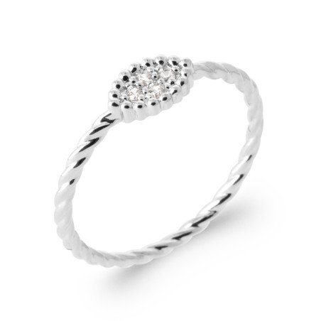 BAGUE ARGENT 925 RHODIE OZ