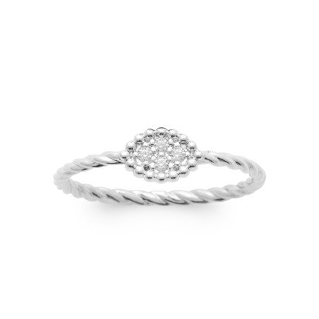BAGUE ARGENT 925 RHODIE OZ