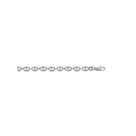 Chaîne Maille Grain de Café Argent 925 - Kara Bijoux