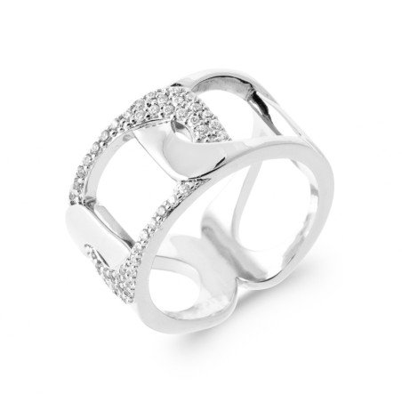 BAGUE ARGENT 925 RHODIE OZ