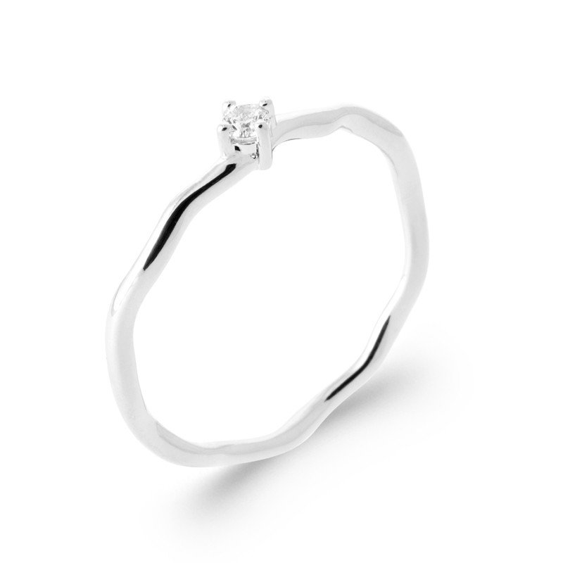 BAGUE ARGENT 925 RHODIE OZ