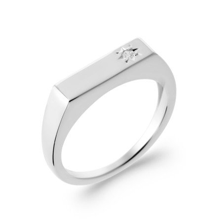 BAGUE ARGENT 925 RHODIE OZ