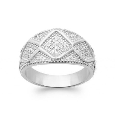 BAGUE ARGENT 925 RHODIE OZ