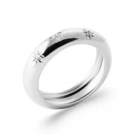 BAGUE ARGENT 925 RHODIE OZ