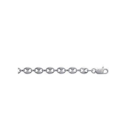 Chaîne Maille Grain de Café en Argent 925 | Kara Bijoux