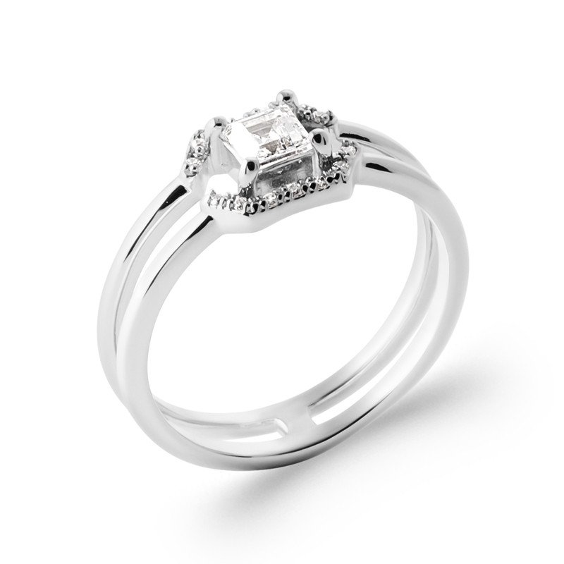 BAGUE ARGENT 925 RHODIE OZ