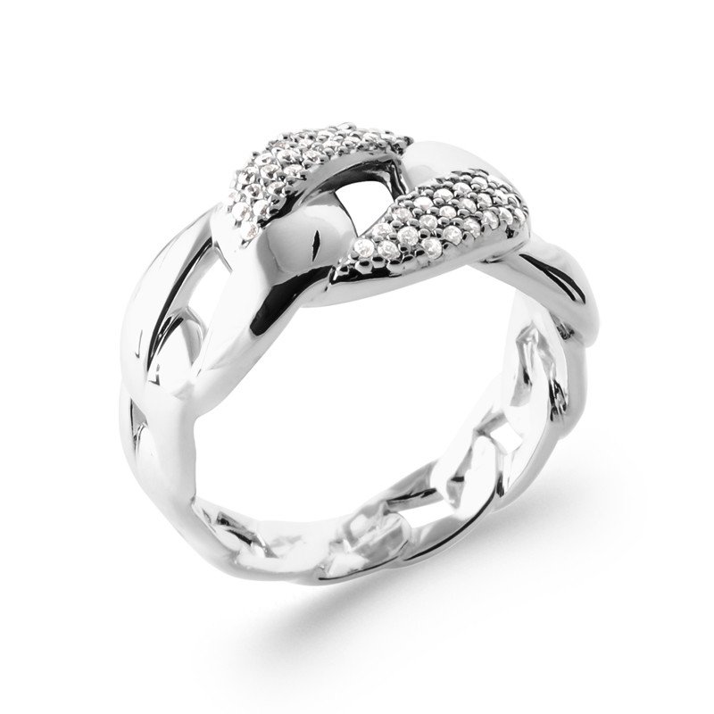 BAGUE ARGENT 925 RHODIE OZ