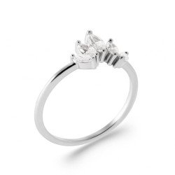 BAGUE ARGENT 925 RHODIE OZ