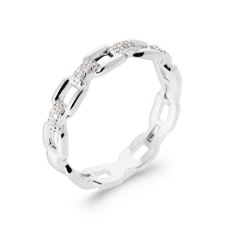 BAGUE ARGENT 925 RHODIE OZ
