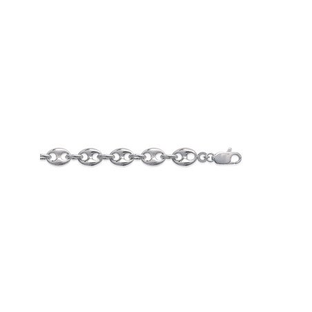 Bracelet Maille Grain de Café Argent 925