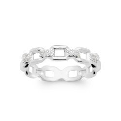 BAGUE ARGENT 925 RHODIE OZ