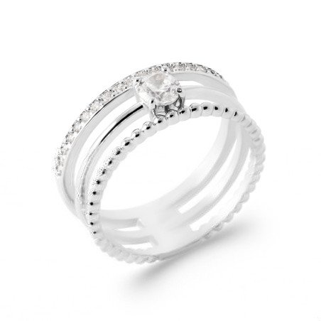 BAGUE ARGENT 925 RHODIE OZ