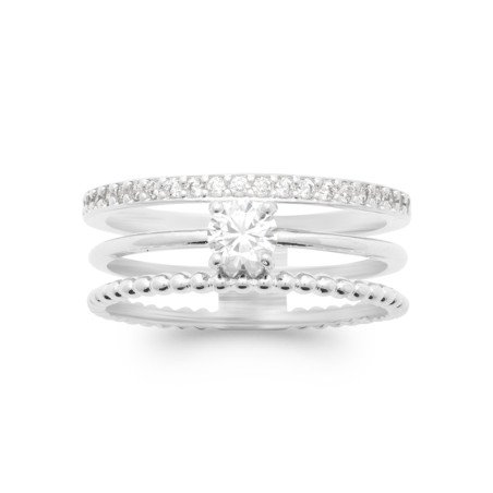 BAGUE ARGENT 925 RHODIE OZ