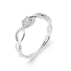 BAGUE ARGENT 925 RHODIE OZ
