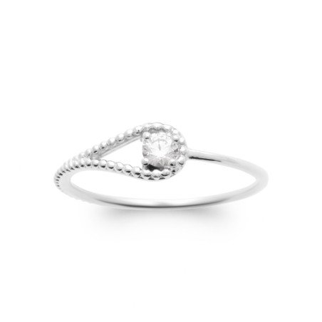 BAGUE ARGENT 925 RHODIE OZ