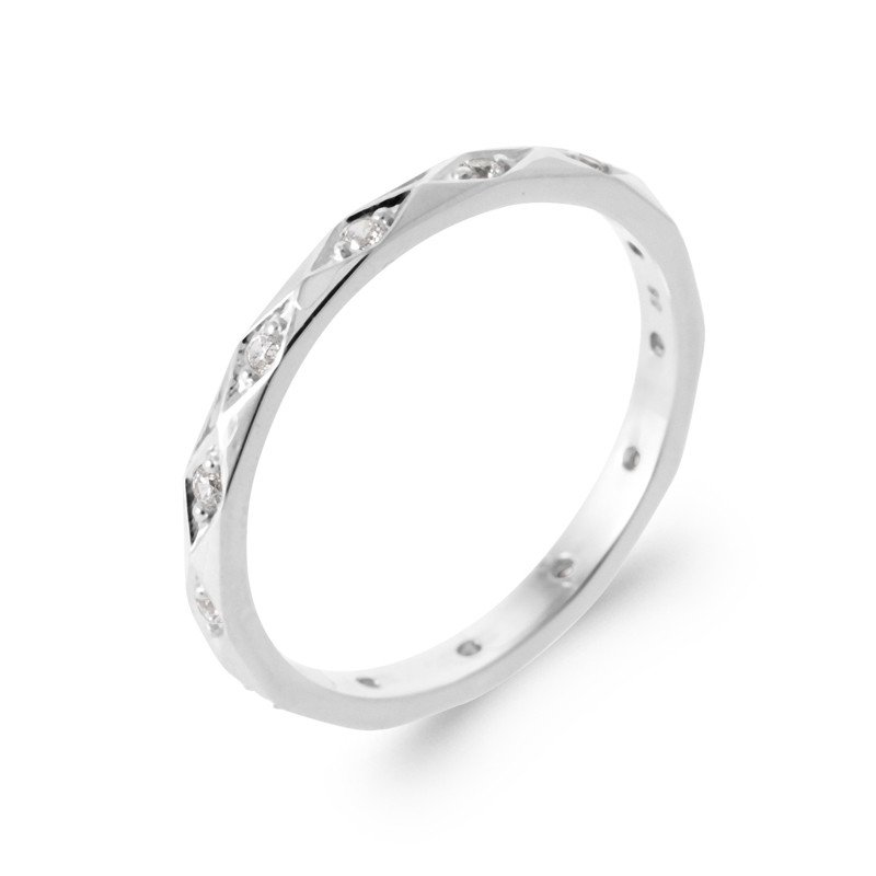 BAGUE ARGENT 925 RHODIE OZ
