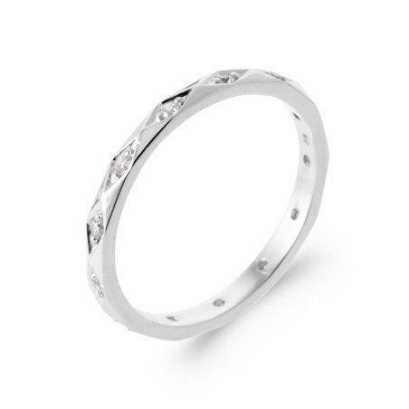 BAGUE ARGENT 925 RHODIE OZ