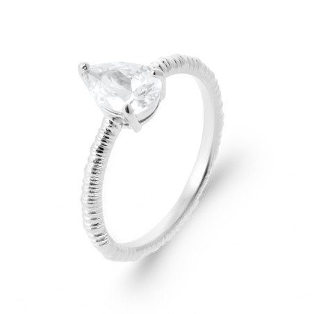 BAGUE ARGENT 925 RHODIE OZ