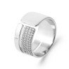 BAGUE ARGENT 925 RHODIE OZ