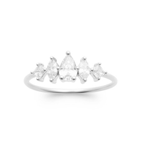 BAGUE ARGENT 925 RHODIE OZ