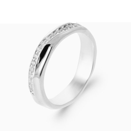BAGUE ARGENT 925 RHODIE OZ