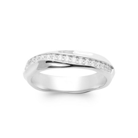 BAGUE ARGENT 925 RHODIE OZ