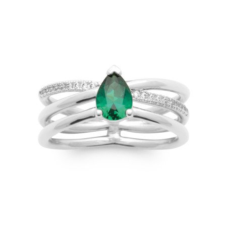 BAGUE ARGENT 925 RHODIE OZ PS