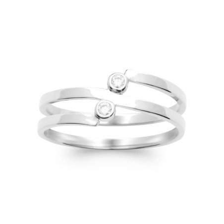 BAGUE ARGENT 925 RHODIE OZ