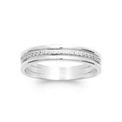 BAGUE ARGENT 925 RHODIE OZ