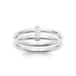 BAGUE ARGENT 925 RHODIE OZ