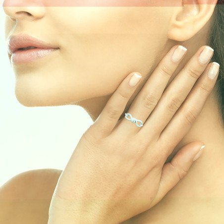 BAGUE ARGENT 925 RHODIE OZ