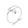 BAGUE ARGENT 925 RHODIE PERLE DE CULTURE