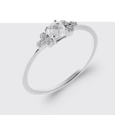 BAGUE ARGENT 925 RHODIE OZ