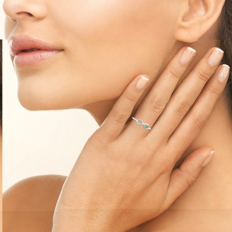 BAGUE ARGENT 925 RHODIE PS